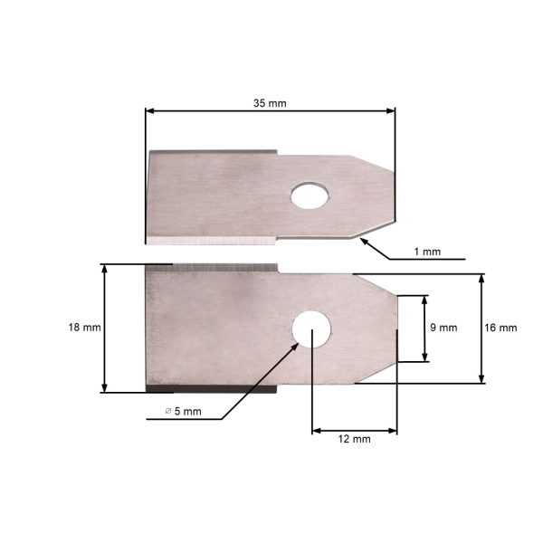 Satz von 30 Stk. Schneidmesser 3,5 cm (1,4") für Husqvarna McCulloch Flymo Gardena Mähroboter (OEM 577864603 535138702 535138703 577864401 577864402)