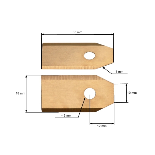 Satz von 30 Stk. Schneidmesser 3,5 cm (1,4") für Husqvarna McCulloch Flymo Gardena Mähroboter (OEM 577864603 535138702 535138703 577864401 577864402)