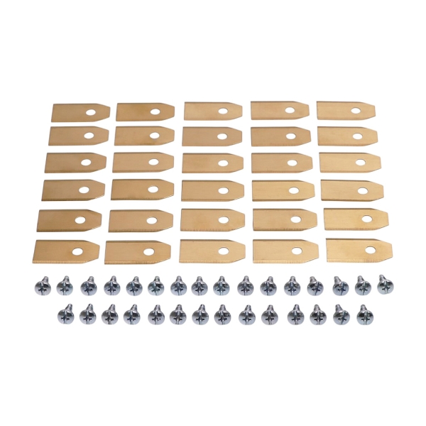 Satz von 30 Stk. Schneidmesser 3,5 cm (1,4") für Husqvarna McCulloch Flymo Gardena Mähroboter (OEM 577864603 535138702 535138703 577864401 577864402)