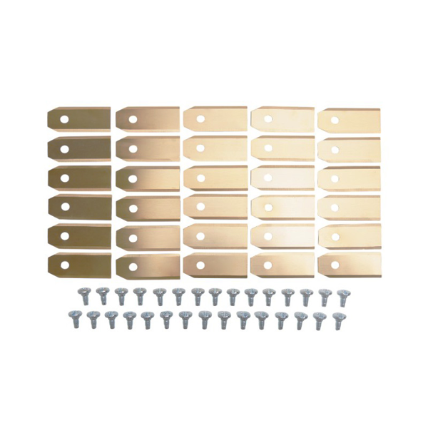 Satz von 30 Stk. Schneidmesser 4,3 cm (1,4") für Mähroboter Husqvarna McCulloch Gardena Flymo (OEM 535138701)