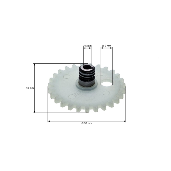 Schnecke für Ölpumpe für Kettensägen Stihl 038 042AV 048 MS380 MS381 (OEM 11196407100)