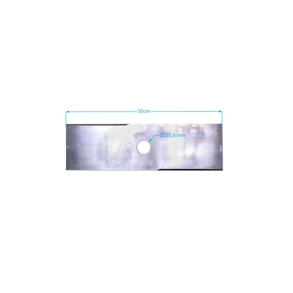 Schneidestahlklinge 2 Zähne Größe 255 mm x 25,4 mm für Freischneider und Motortrimmer