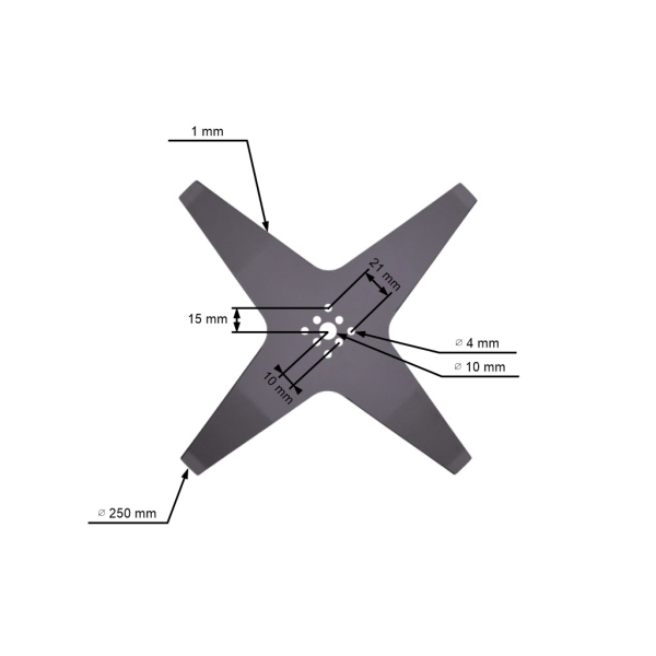 Schneidmesser für Mähroboter Ambrogio Stiga Autoclip 25 cm (1126-9144-01)