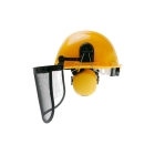 Schutzhelm mit Gehörschutz für Kettensägen, Freischneider und andere Gartengeräte