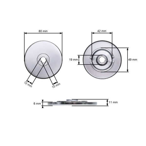 Schutzscheibe für Freischneider Stihl FS44 FS55 FS70 FS74 FS87 FS108 FS120 FS130 FS250 (OEM 41377103800)