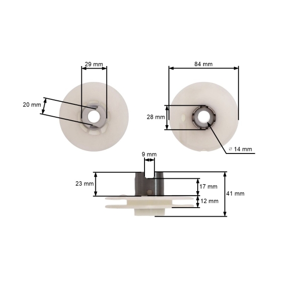 Seilrolle für Husqvarna 3120 3120XP K1250 K1260 3122K 3120K Kettensägen und Stichsägen (OEM 501896701)