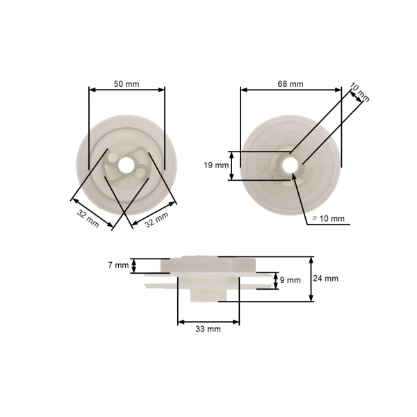 Seilrolle für Kettensägen Stihl 024 026 028 034 MS240 MS260 (OEM 11251950401)