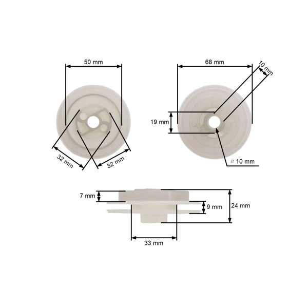 Seilrolle für Kettensägen Stihl 024 026 028 034 MS240 MS260 (OEM 11251950401)