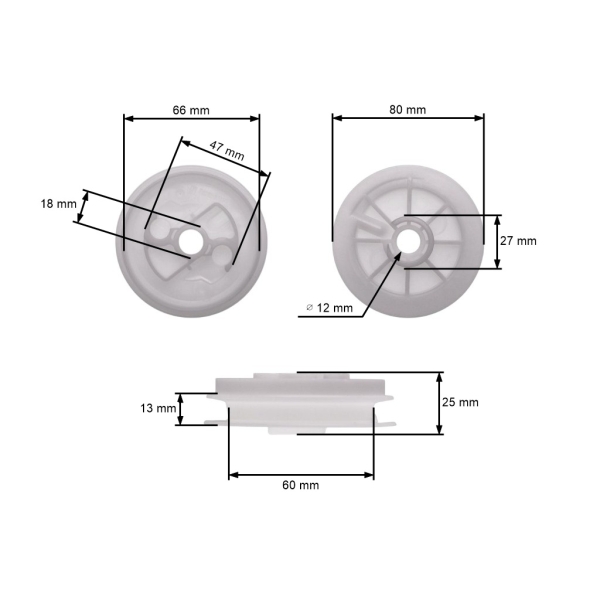 Seilrolle für Kettensägen Stihl 084 088 MS780 MS880 (OEM 11241950400)