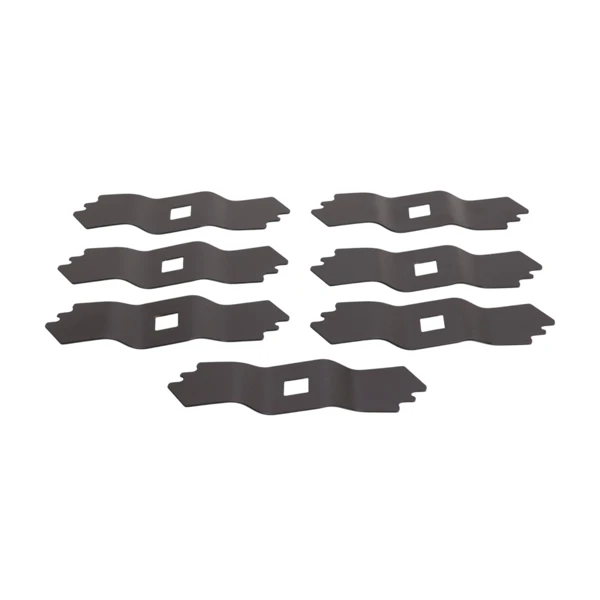Set mit 7 Messern 15,7 cm (6") für Vertikutierer Al-KO Alko 32 E 32 VLE 38 E 38 VLE 38 VLB 38 P Brill (OEM 474393 462219 460203 460773 28 VE/RL)