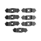 Set mit 7 Messern 15,7 cm (6") für Vertikutierer Al-KO Alko 32 E 32 VLE 38 E 38 VLE 38 VLB 38 P Brill (OEM 474393 462219 460203 460773 28 VE/RL)
