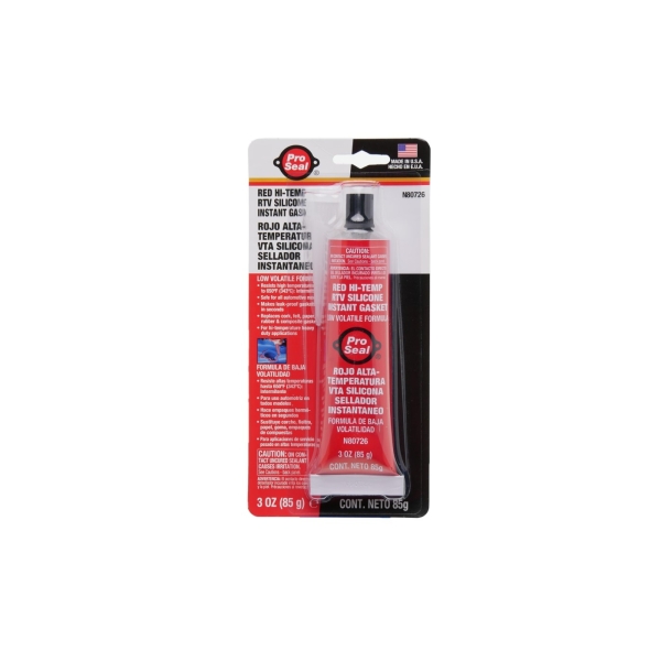 Silikondichtmasse PRO SEAL rot 85 g bis + 343°C für Stihl 017 018 MS180 MS181 MS250 MS280 Husqvarna 136 137 141 435 Partner 351 371 391 420