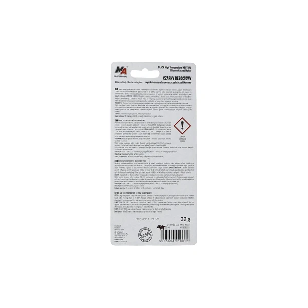 Silikondichtmasse schwarz geeignet bis +329°C 32g für Stihl 017 018 MS180 MS181 MS250 MS280 Husqvarna 136 137 141 435 Partner 351 371 391 420