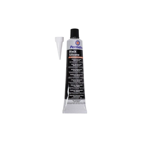 Silikondichtstoff PERMATEX RTV schwarz 80 ml bis + 260°C für Stihl 017 018 MS180 MS181 MS250 MS280 Husqvarna 136 137 141 435 Partner 351 371 391 420