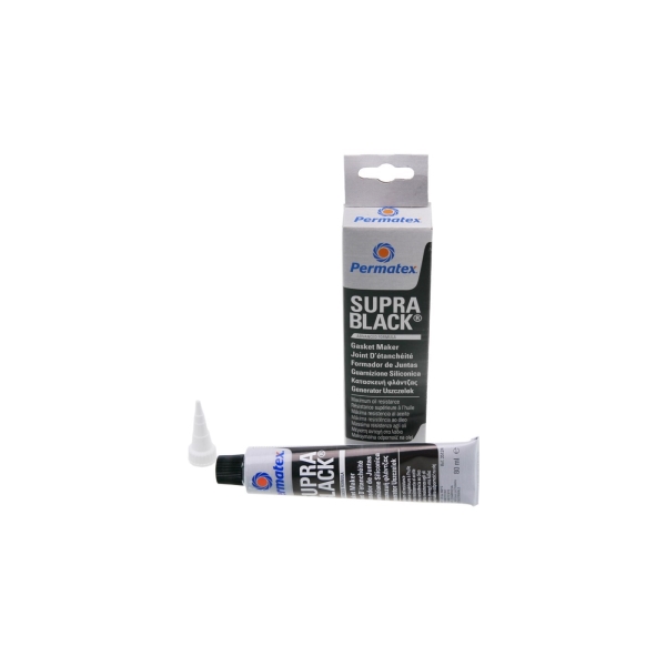Silikondichtstoff PERMATEX Supra schwarz 80 ml bis + 260°C für Stihl 017 018 MS180 MS181 MS250 MS280 Husqvarna 136 137 141 435 Partner 351 371 391 420