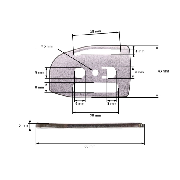 Spannerabdeckung für Husqvarna 36 41 136 137 141 142 Jonsered 2036 2040 CS2040 Poulan 2775 2900 McCulloch M4620 MAC2818 AV PN4620 Kettensägen (OEM 530047855)