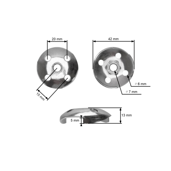Starter-Gegenstück für chinesische Motorsensen und Hobbymarkt-Motorsensen mit Hubraum 26 ccm 32 ccm