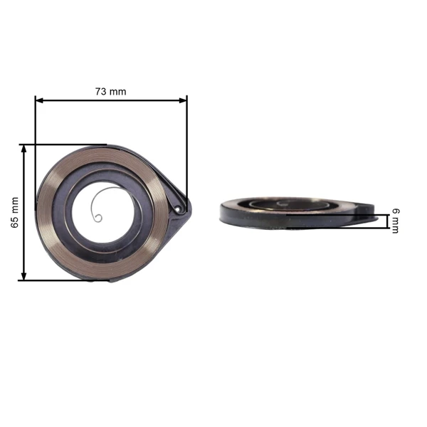 Starterfeder für Husqvarna 36 40 41 45 49 51 55 333 334T 335XPT 336 338XPT 339XP 240R 245 Jonsered GR41 GR44 GR50 RS41 RS44 2036 2040 2045 2050 (OEM 501763)