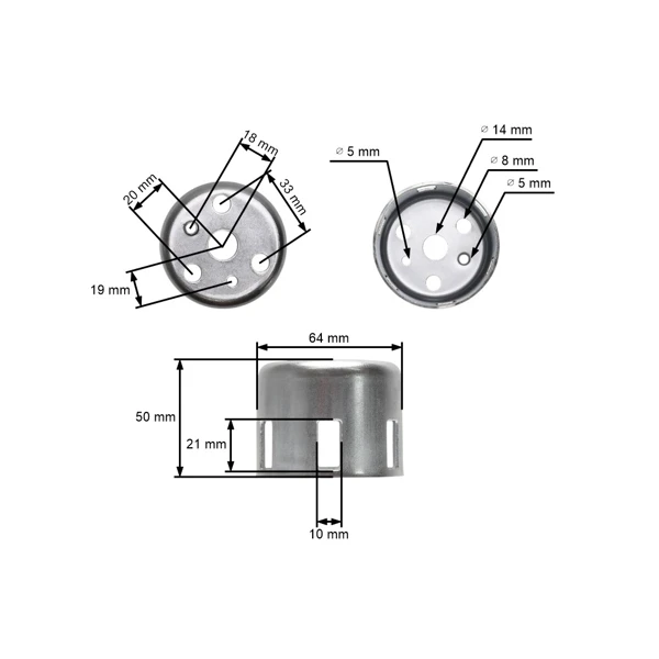 Starterplatte für Honda GX120 GX160 GX200 Motoren Leistung 5,5 PS - 6,5 PS