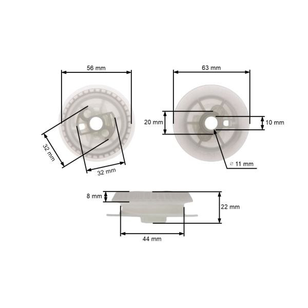 Starterscheibe für Stihl MS170 MS180 MS210 MS250 MS201T BG45 Kettensägen & Gebläse (OEM 11231950400)