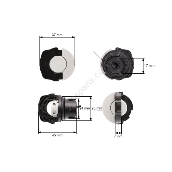 Tankdeckel klein für Stihl Kettensägen MS171 MS181 MS192C MS200T MS210 MS230 MS231 MS241 MS250 MS260 MS261 MS340 MS360 HT130 HT250 (OEM 00003500537)