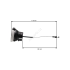 Tankdeckel klein für Stihl Kettensägen MS171 MS181 MS192C MS200T MS210 MS230 MS231 MS241 MS250 MS260 MS261 MS340 MS360 HT130 HT250 (OEM 00003500537)