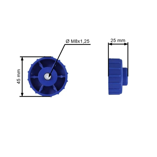 Trimmerkopf für Freischneider Homelite Ryobi MTD Gewinde M6x1.0 M8x1,25 M8x1.0 (OEM DA03001 DA03001A UP06761)
