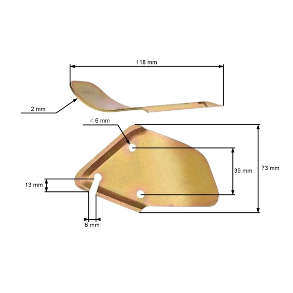 Triplexmesser 11,8 cm (5") für Wolf 42/52 Rasenmäher (OEM 4180048 4180080 4180080)