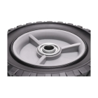 Universal-Kunststoffrad mit Kugellager für Gartenmäher Durchmesser 150 mm Gummireifen