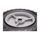 Universal-Kunststoffrad mit Kugellager für Gartenmäher Durchmesser 150 mm Gummireifen