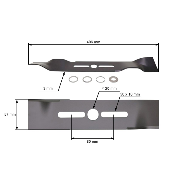 Universal-Mulchmesser für Rasenmäher 40,6 cm (16")