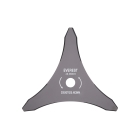 Universal Stahlmesser mit 3 Zähnen 305 mm x 3,0 mm für Freischneider und Motortrimmer