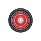 Universal Stahlrad mit Kugellager für Gartenmäher Durchmesser 150 mm Gummibereifung