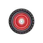 Universal Stahlrad mit Kugellager für Gartenmäher Durchmesser 150 mm Gummibereifung