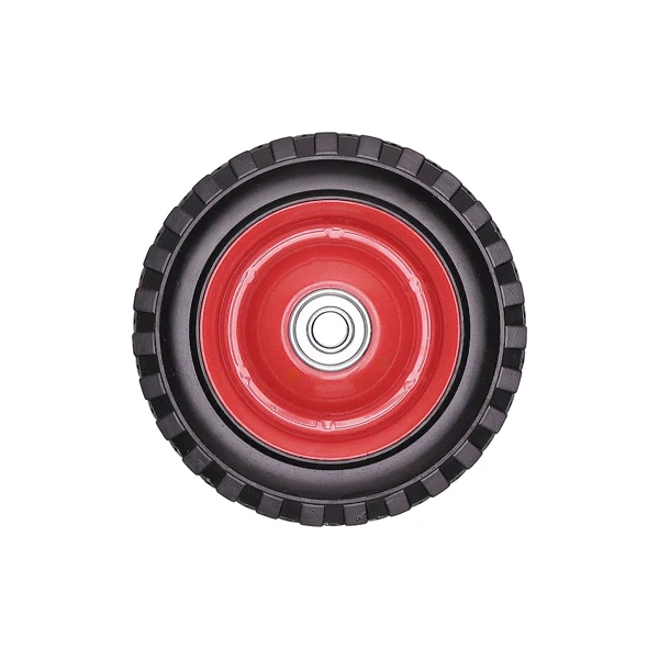 Universal Stahlrad mit Kugellager für Gartenmäher Durchmesser 150 mm Gummibereifung