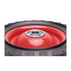 Universal Stahlrad mit Kugellager für Gartenmäher Durchmesser 150 mm Gummibereifung
