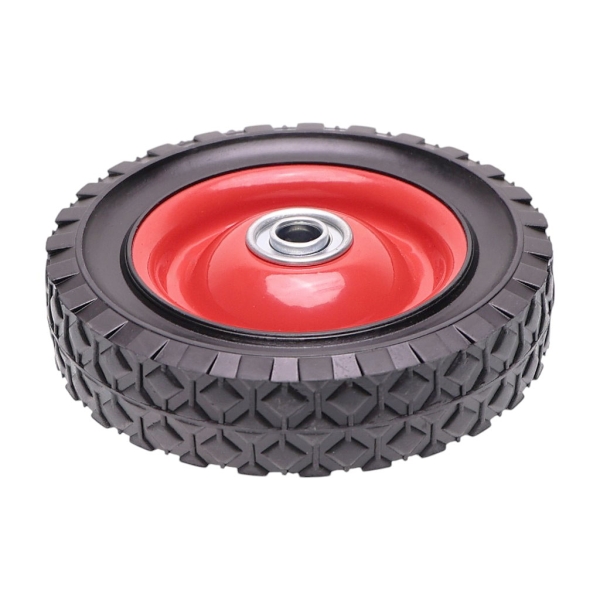 Universal Stahlrad mit Kugellager für Gartenmäher Durchmesser 150 mm Gummibereifung