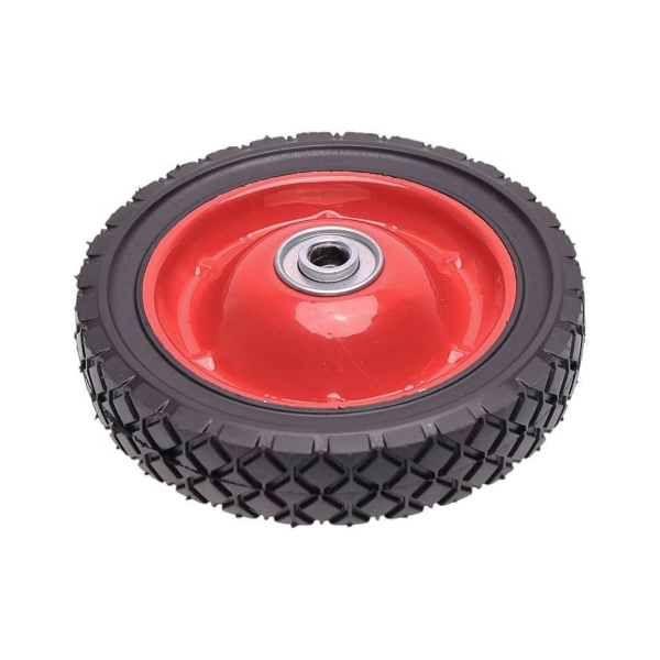Universal Stahlrad mit Kugellager für Gartenmäher Durchmesser 175 mm Gummireifen