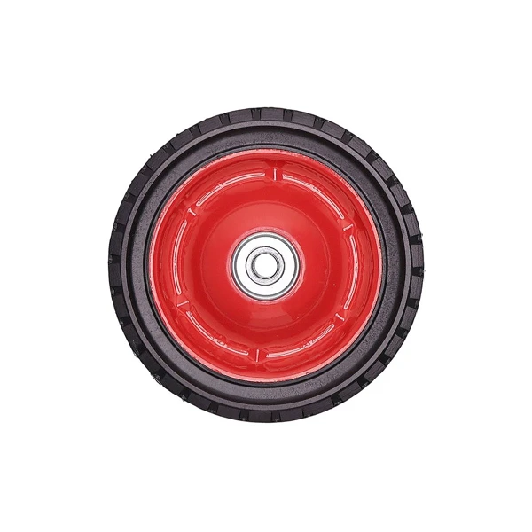 Universal Stahlrad mit Kugellager für Gartenmäher Durchmesser 175 mm Gummireifen