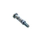 Universalschraube mit Gehäuse für Rasenmäher Räder Gesamtlänge 56 mm x Gewindedurchmesser 9,40 mm x Achsdurchmesser 12,60 mm