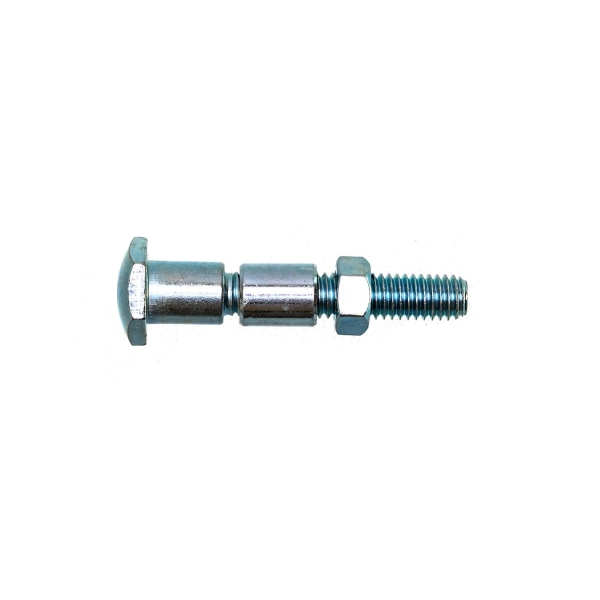 Universalschraube mit Gehäuse für Rasenmäher Räder Gesamtlänge 56 mm x Gewindedurchmesser 9,40 mm x Achsdurchmesser 12,60 mm