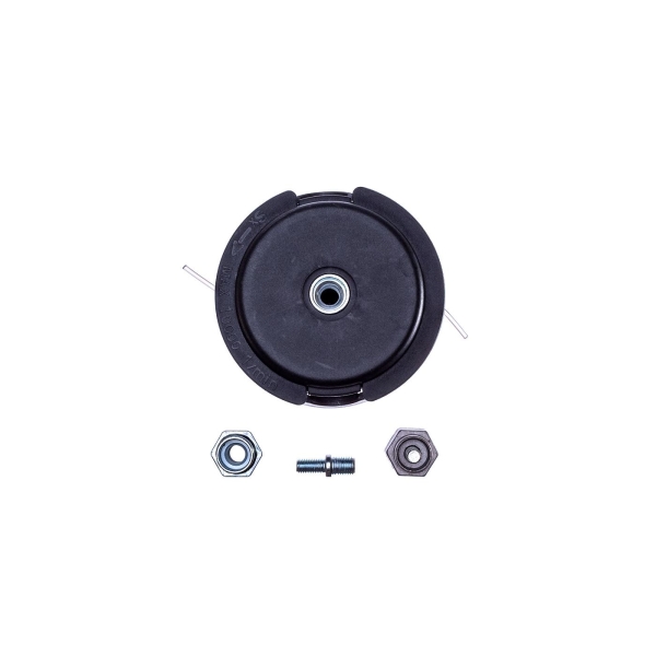 Universeller halbautomatischer Trimmerkopf für Motorsensen und Motortrimmer mit einem Außendurchmesser von 109 mm mit Adaptersatz 10x1.25 10x1.0