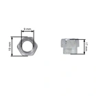 Universeller halbautomatischer Trimmerkopf für Motorsensen und Motortrimmer mit einem Außendurchmesser von 118 mm mit Adaptersatz