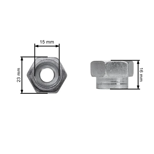 Universeller halbautomatischer Trimmerkopf für Motorsensen und Motortrimmer mit einem Außendurchmesser von 130 mm mit Adaptersatz