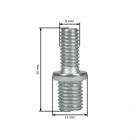 Universeller halbautomatischer Trimmerkopf für Motorsensen und Motortrimmer mit einem Außendurchmesser von 130 mm mit Adaptersatz
