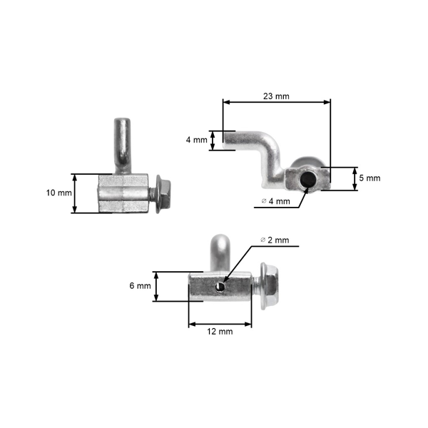 Universelles Kabelende aus Aluminium
