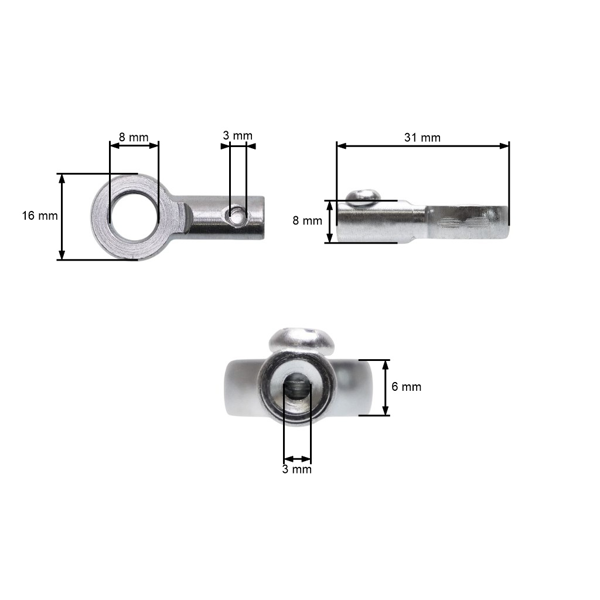 Universelles Kabelendstück Typ O