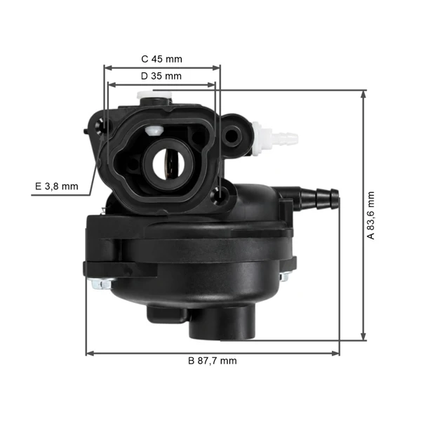 Vergaser für Briggs & Stratton Series 300E 450E 500E 550E 575E 600E Motoren (OEM 593261)