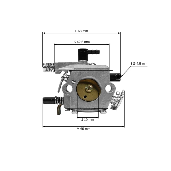 Vergaser für chinesische Kettensägen und Sägen aus Hobbymärkten mit einem Hubraum von 45 ccm 52 ccm (Set mit Pumpe)