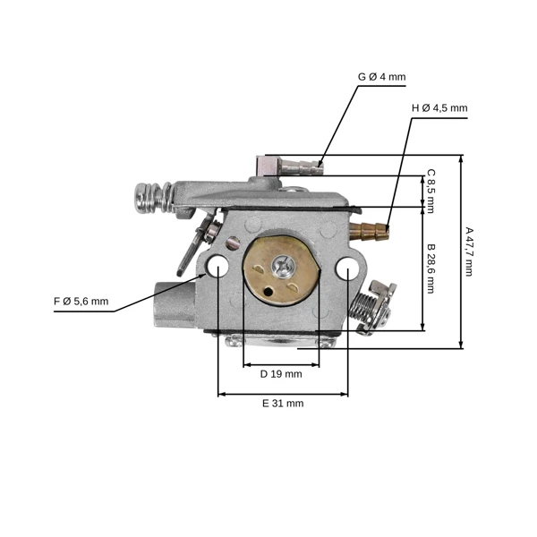 Vergaser für Echo CS510 CS520 CS4200ES Kettensägen (OEM A021000220)